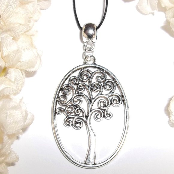 Necklace, Pendant, Tree Necklace, Tree of Life Necklace, Silver Necklace A634 - Picture 1 of 10